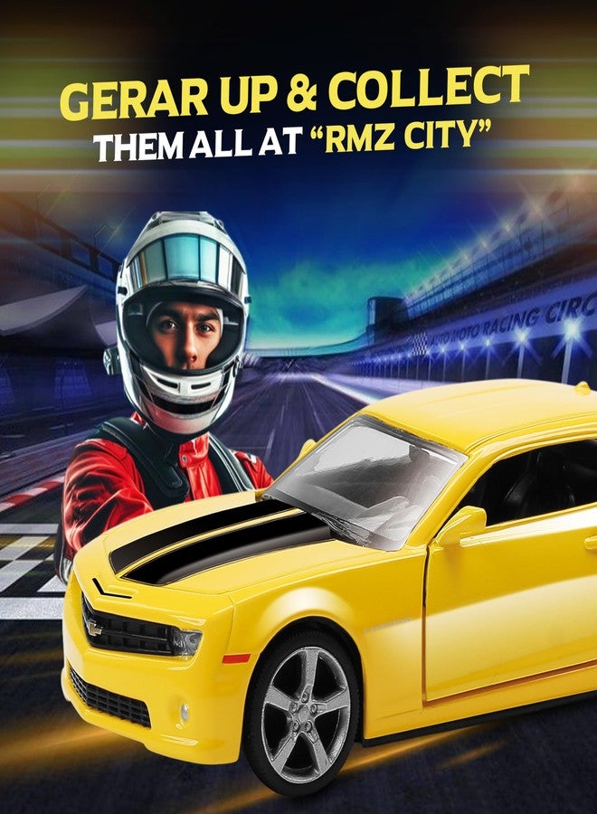 آر إم زد سيتي سيارة لعبة شيفروليه كامارو مصبوبة من المعدن من آر إم زد سيتي، مقاس 5 بوصات، بمقياس 1:32 | سيارة قابلة للتجميع مرخصة مع أبواب قابلة للفتح وآلية سحب للخلف | سلسلة عالمية للأطفال ومحبي السيارات | أحمر - Image 4